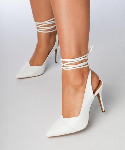Scarpin Amarração Salto 10cm