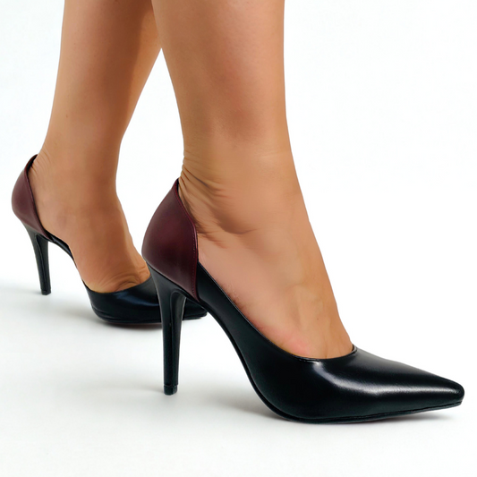 Scarpin Aberto Lateral Salto 10cm