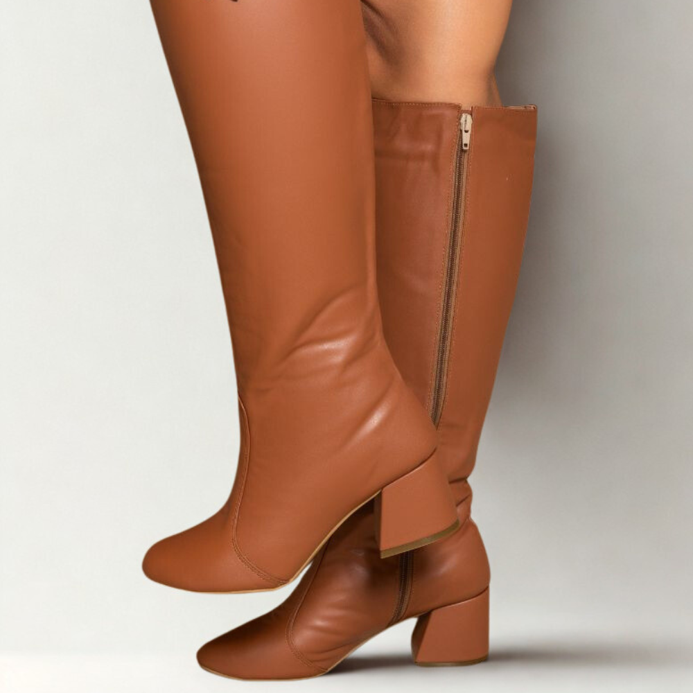 Bota Chelsea Amanda Cano Longo Salto Bloco