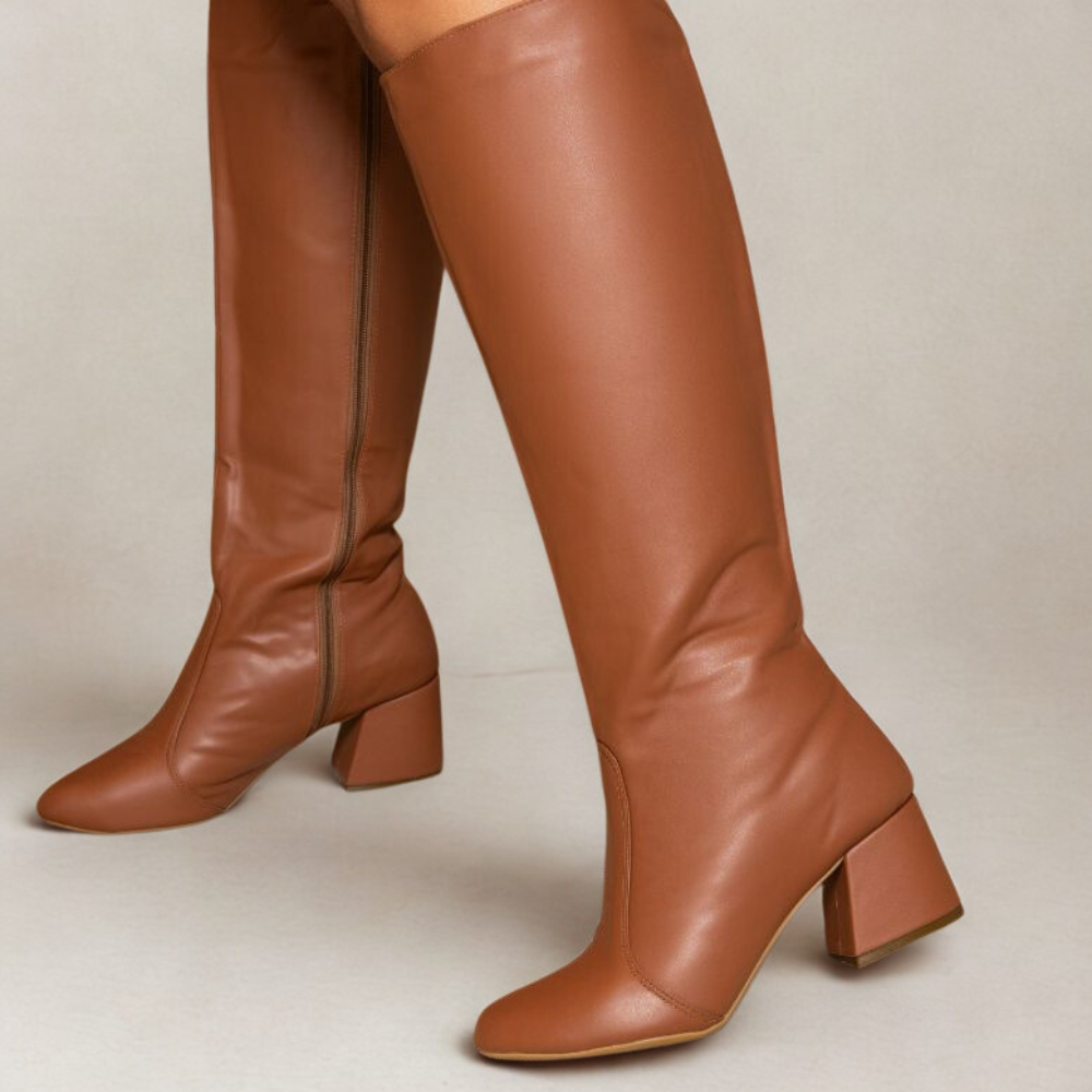 Bota Chelsea Amanda Cano Longo Salto Bloco