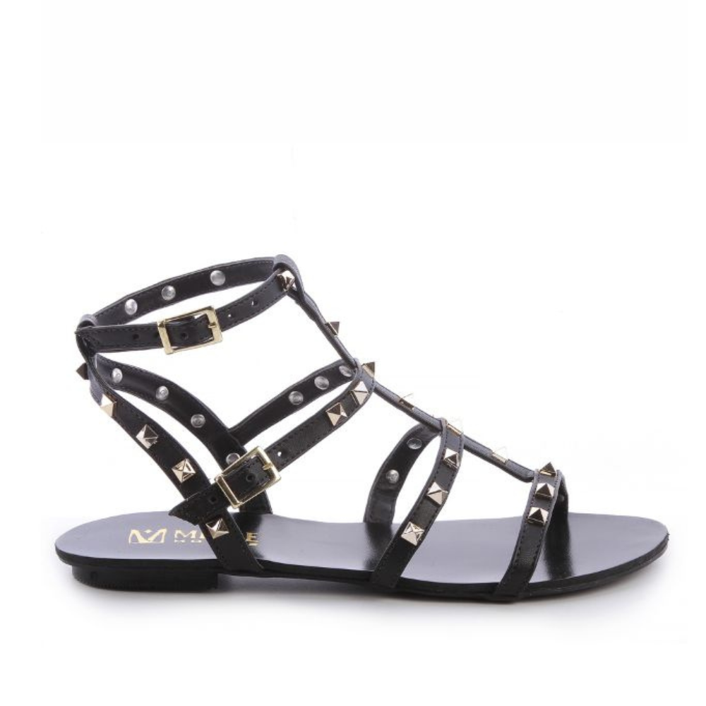 Rasteira Valentina com Spikes – Estilo e Conforto no Verão