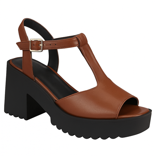 Sandália Tratorada Salto