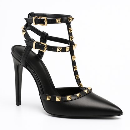 Scarpin Valentina com Tachas Salto 10cm