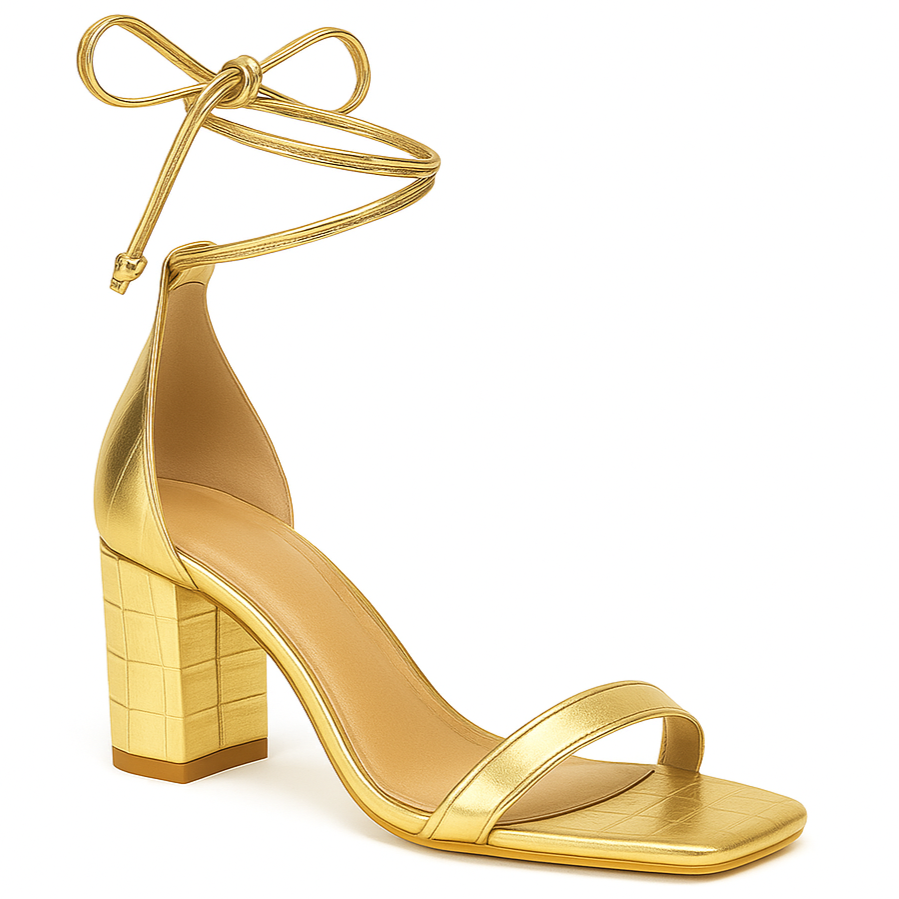 Sandália Layza Salto Bloco