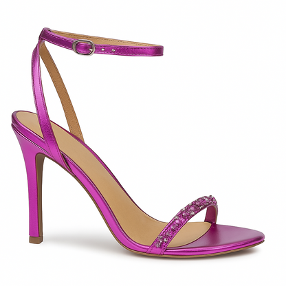 Sandália Micaela Cascalho Salto 10cm