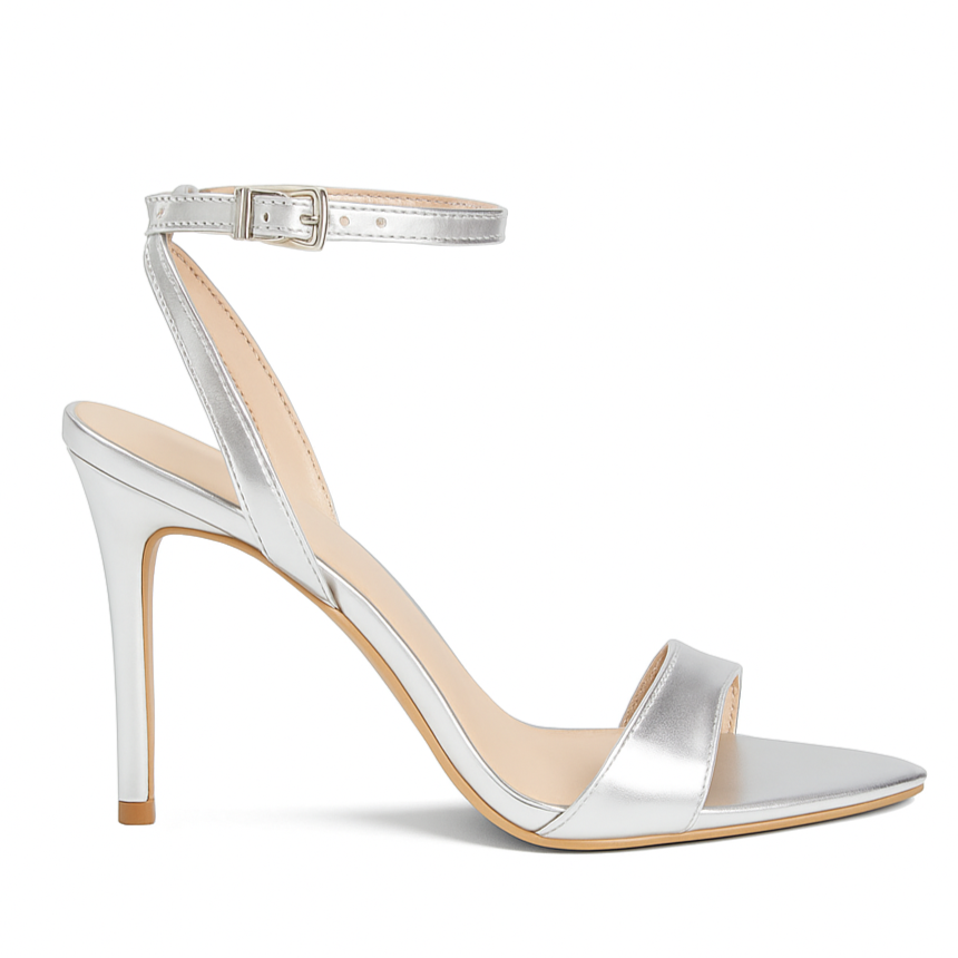 Sandália Samira Bico Folha Salto 10cm