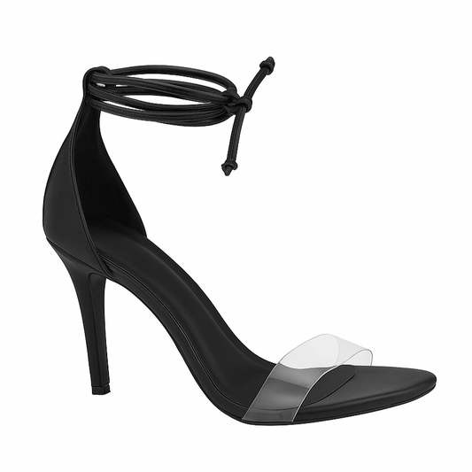 Sandália Cris – Transparência, Elegância e Conforto em Cada Passo