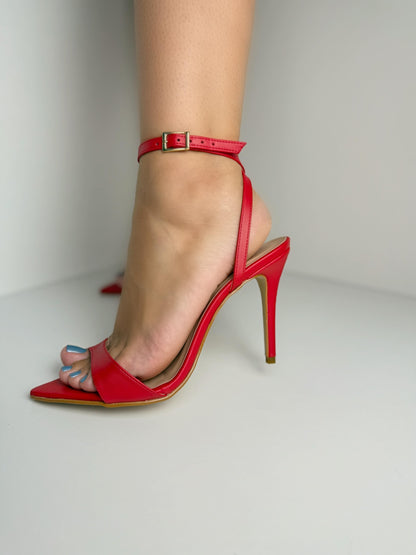 Sandália Samira Bico Folha Salto 10cm