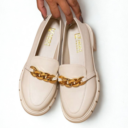 Mocassim Eliz Salto Baixo Tratorado