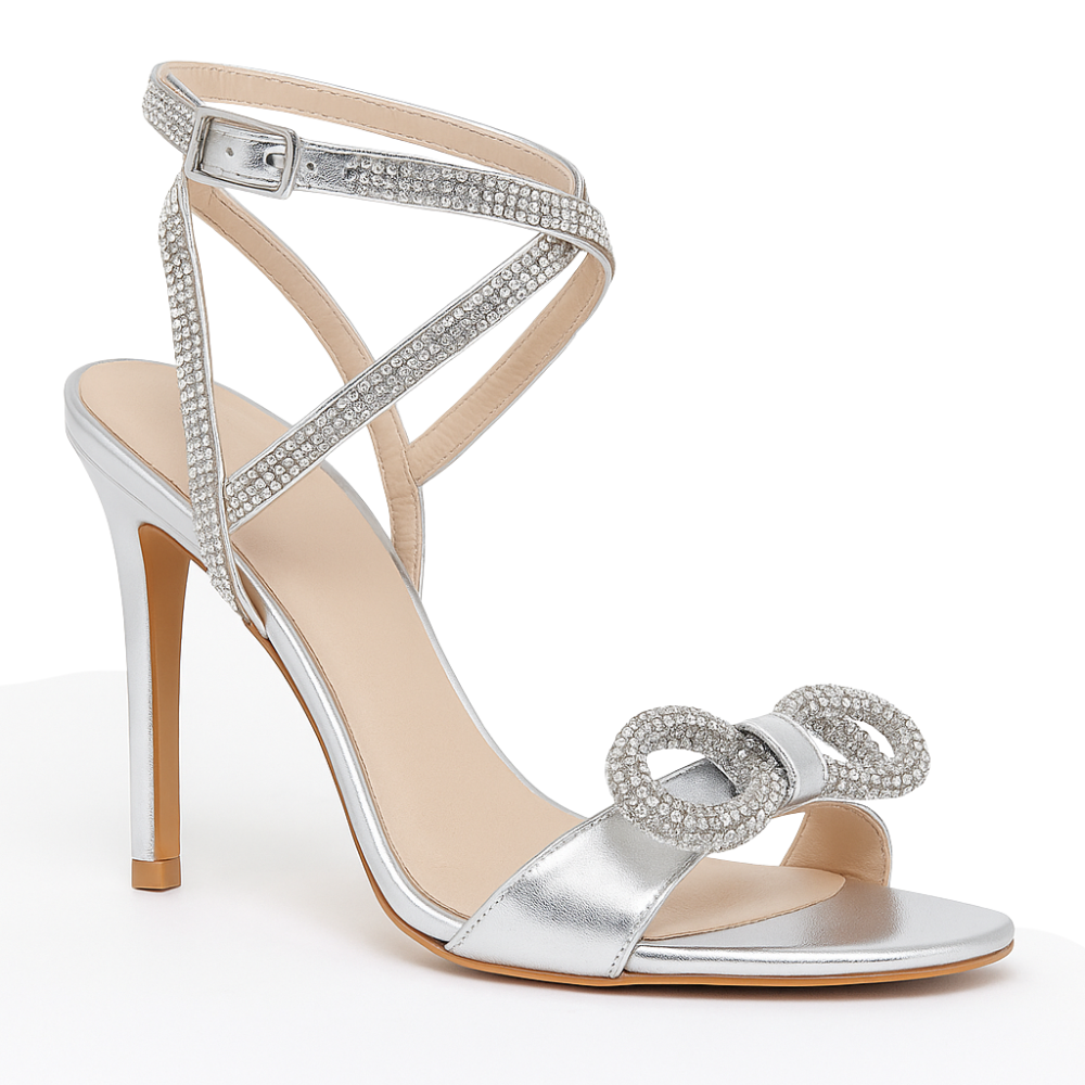 Sandália Realeza com Strass Salto 10cm