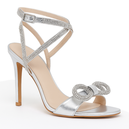 Sandália Realeza com Strass Salto 10cm